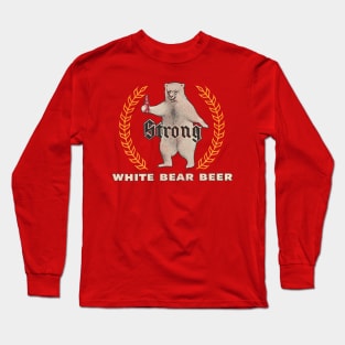 White Bear Beer Retro Defunct Breweriana Long Sleeve T-Shirt